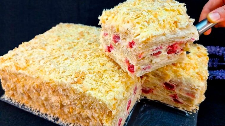 Торт «Наполеон» без випічки — простий у приготуванні, ніжний і завжди вдається ідеально