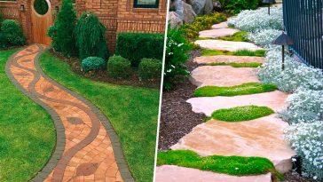 Як прикрасити ділянку красивими доріжками: 60 супер ідей