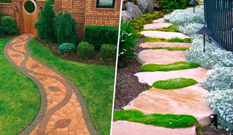 Як прикрасити ділянку красивими доріжками: 60 супер ідей