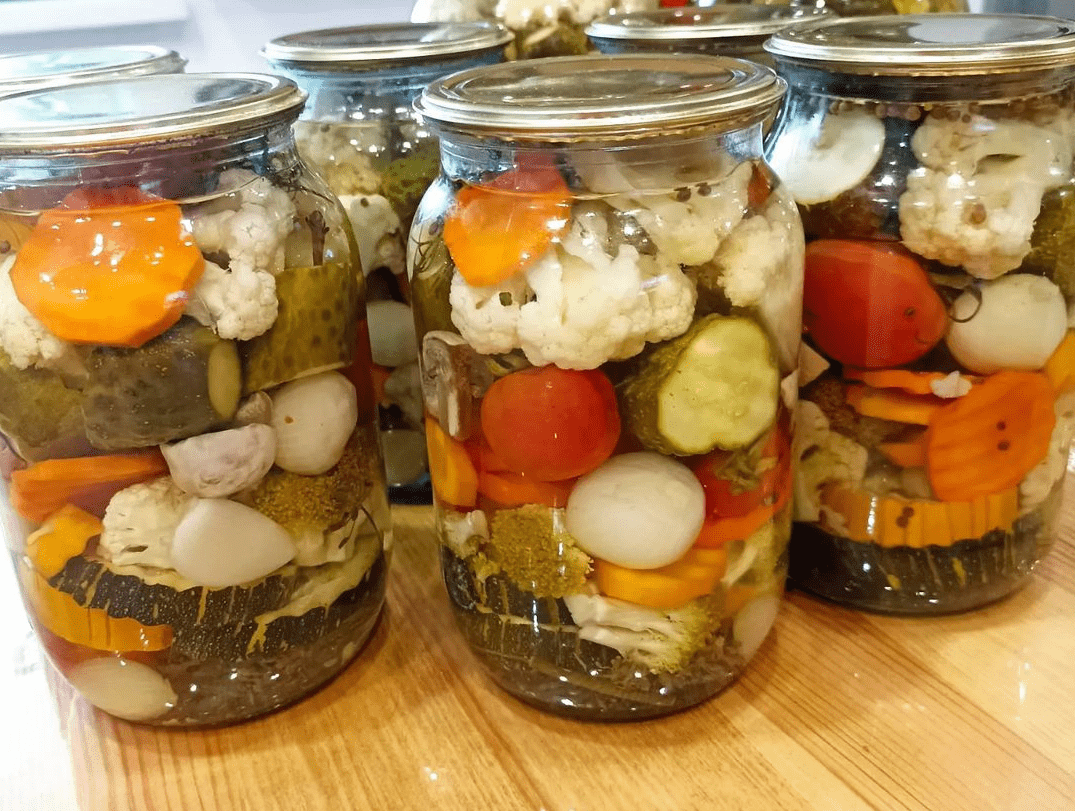 Овочеве асорті «Багатство літа» на зиму — простий рецепт без стерилізації