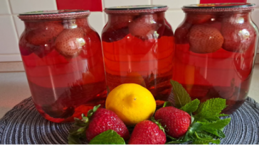 Полуничний мохіто-компот на зиму: смак літа в кожній банці!