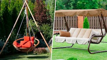 Вуличні гойдалки — відпочинок і стильна прикраса двору: 45 чарівних ідей