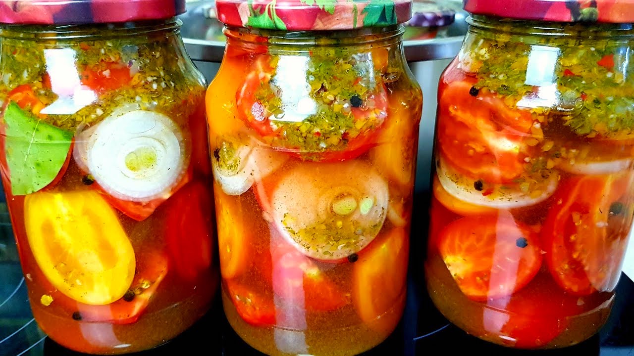 З'їли всі до останнього помідора і випили весь маринад! Бомбезні помідори половинками на зиму