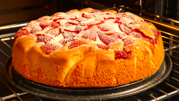 Полуничний пиріг “Ніжність”: усе змішав — і в духовку!
