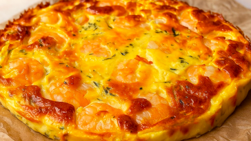 Тарт із кабачків та креветок без борошна і тіста — всього 4 інгредієнти!