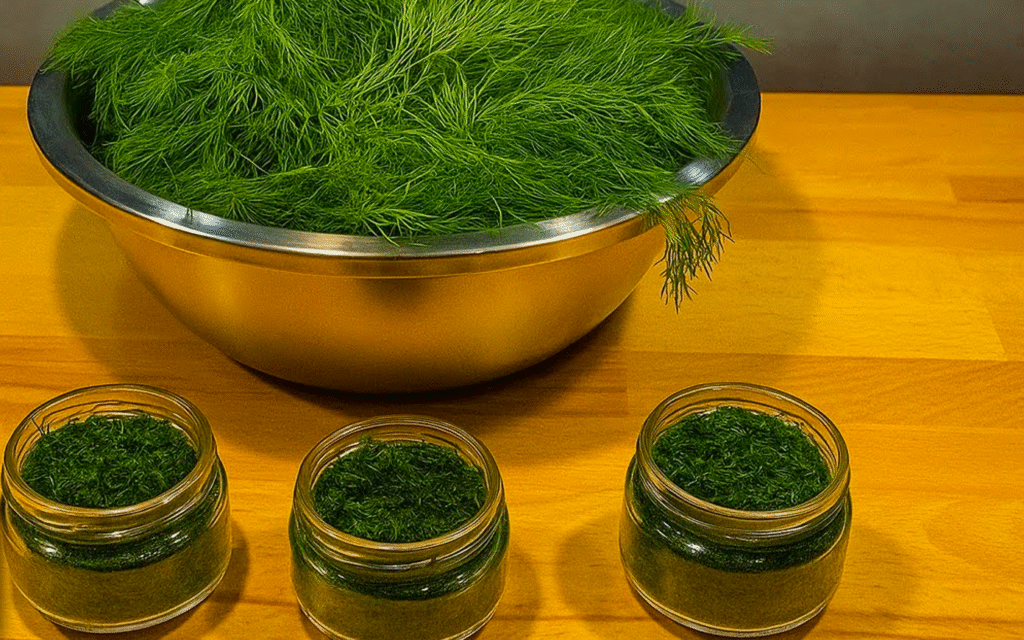 Унікальний спосіб зберігання кропу без сушіння і заморожування — перевірений роками!
