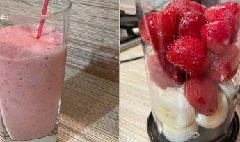 Полунично-банановий смузі — смак літа у кожному ковтку! 🍓🍌