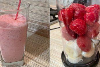 Полунично-банановий смузі — смак літа у кожному ковтку! 🍓🍌