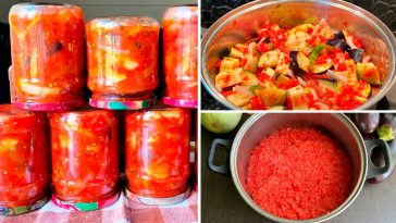 Салат із баклажанів і кабачків у томатному соусі — улюблена зимова смакота!