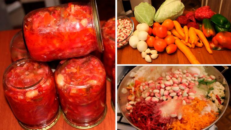 Просто знахідка на зиму! Борщова заправка з квасолею – ароматна, навариста і неймовірно зручна