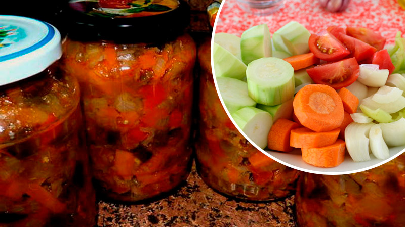 Соте з кабачків, помідорів і перцю — безцінна смакота для зими