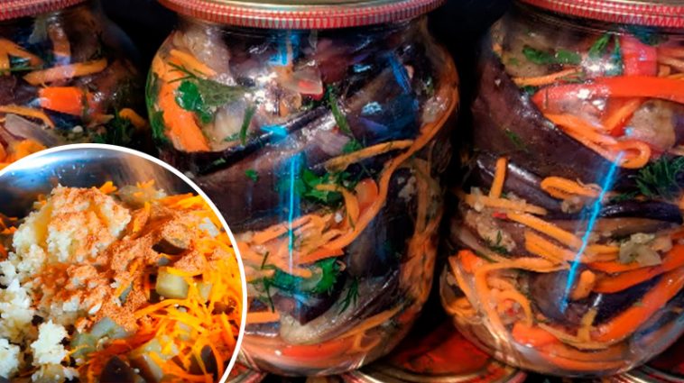 Салат з баклажанів на зиму, який з’їдається миттєво — надзвичайно смачно і легко готується!