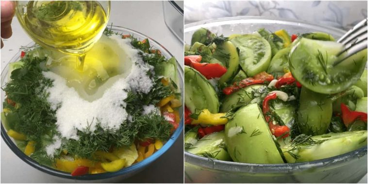 Салат із зелених помідорів, який готую щоосені — гості просять рецепт!