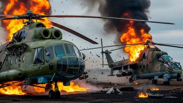 Українські дрони знищили два російські гелікоптери у Сімферополі (фото)