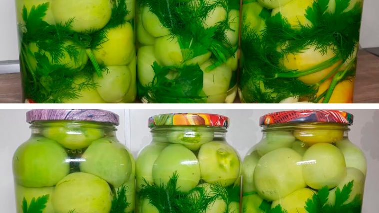 Консервовані зелені помідори на зиму — ароматна закуска для холодних вечорів