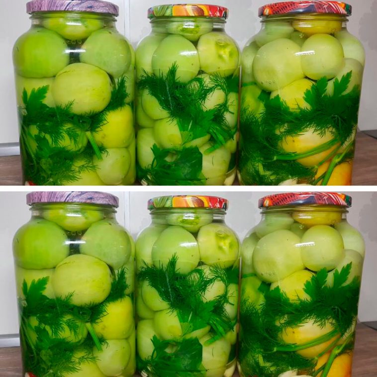 Консервовані зелені помідори на зиму — ароматна закуска для холодних вечорів