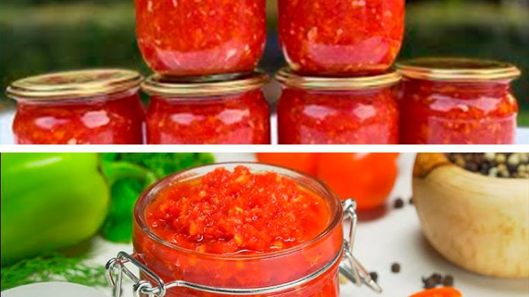 Моя гордість у коморі! Це саме та аджика, яку я готую щороку й не можу натішитися