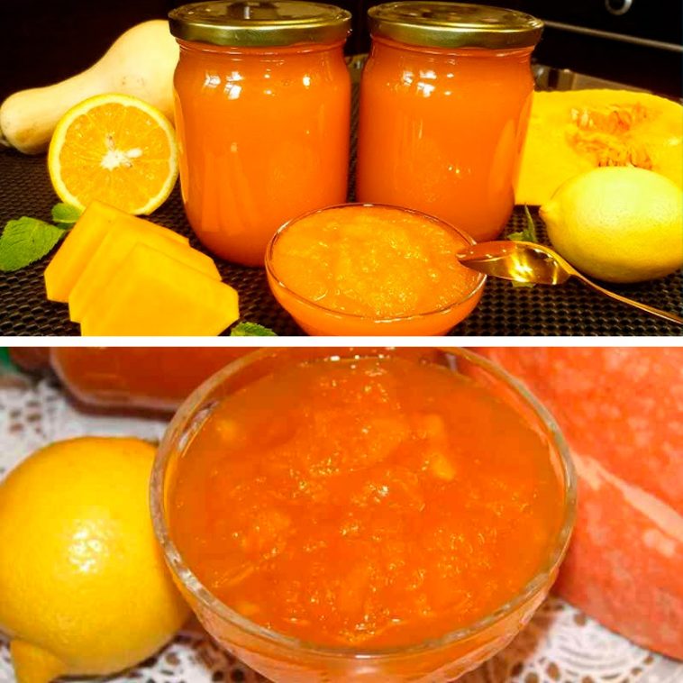 Ароматне варення з гарбуза з апельсином та лимоном