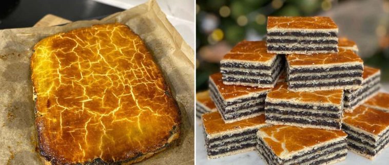 Пишний пиріг з маком на дріжджовому тісті