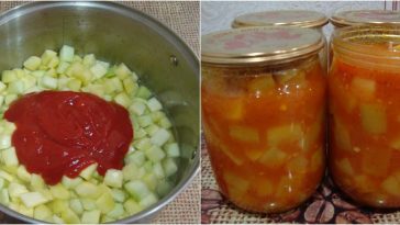 Кабачки в томатній заливці без стерилізації — хрустка насолода на зиму!