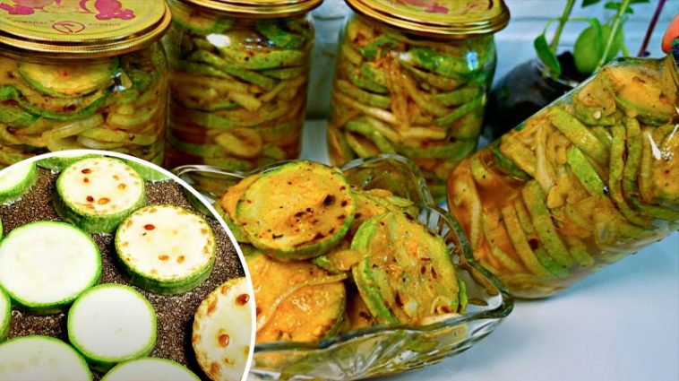 Кабачки «під шашлик» на зиму – з’їдаються миттєво!