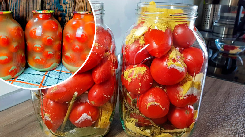 Помідори з сухою гірчицею та аспірином — зимова закуска, яка підкорила мою сім’ю!