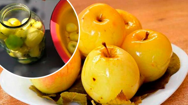 Квашені яблука з медом і спеціями — вітамінна заготівля на зиму