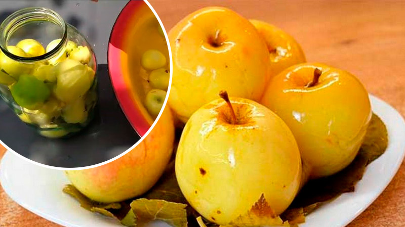 Квашені яблука з медом і спеціями — вітамінна заготівля на зиму