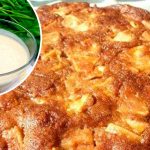 Медово-яблучний пиріг за лічені хвилини