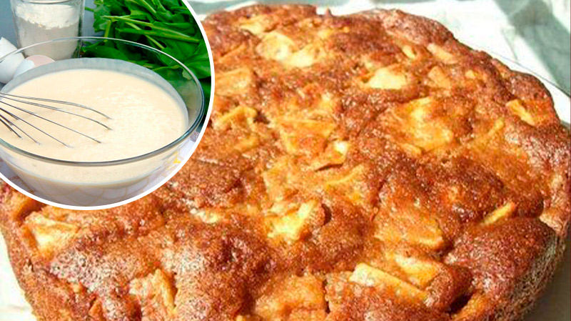 Медово-яблучний пиріг за лічені хвилини