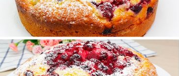 Козирний рецепт! Вишневий пиріг на кефірі з м’ятою та лимонною цедрою