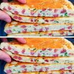 Коржі на кефірі з ковбасою — швидко, смачно і замість гамбургерів