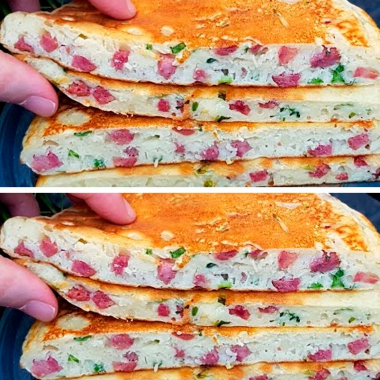 Коржі на кефірі з ковбасою — швидко, смачно і замість гамбургерів