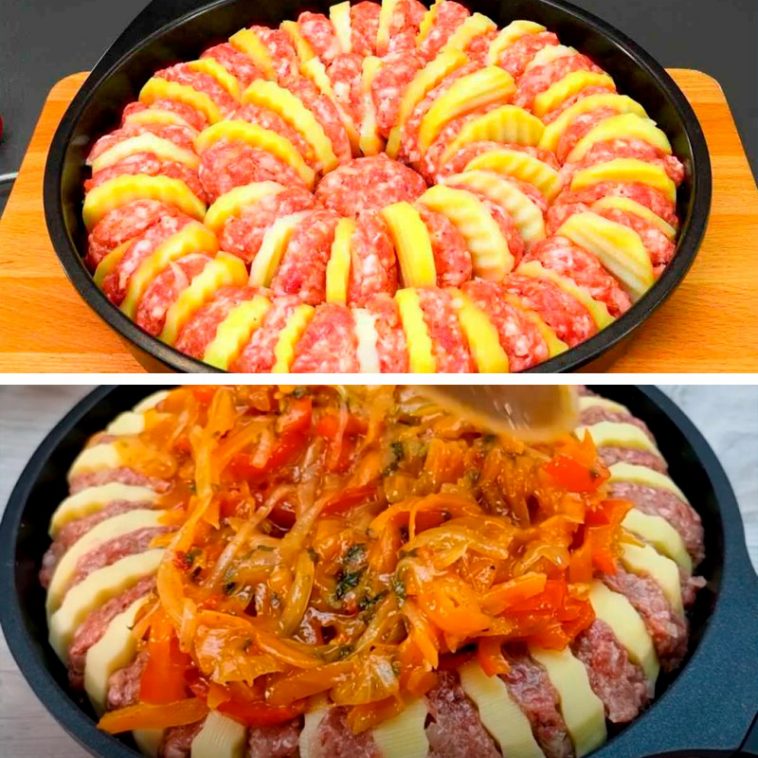 Картопляно-м’ясна запіканка з овочевим соусом Страва, яка неодмінно здивує гостей і потішить рідних!