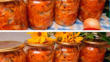 Ситний салат зі скумбрії з овочами на зиму