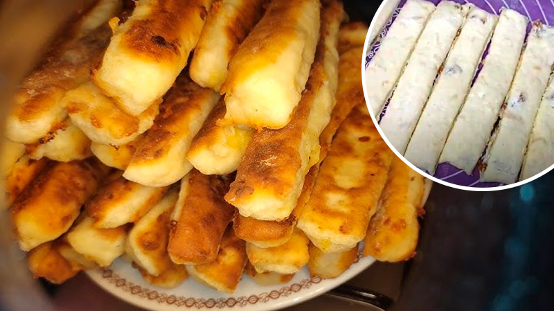 Сирні палички з яблуком і родзинками – смачна альтернатива сирникам