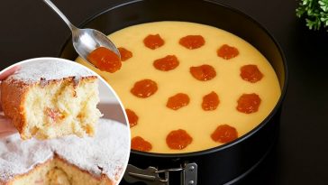 Найніжніший лимонно-абрикосовий торт за 5 хвилин замішування