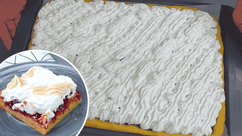 Пиріг із варенням та безе — смак свята у кожному шматочку