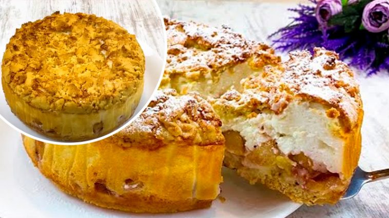 Яблучний пиріг із кремом-суфле “Львівський” — ніжність у кожному шматочку