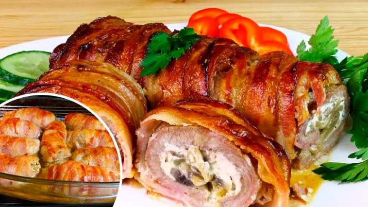 Курячі рулетики з беконом та моцарелою: страва, яка завжди вдається