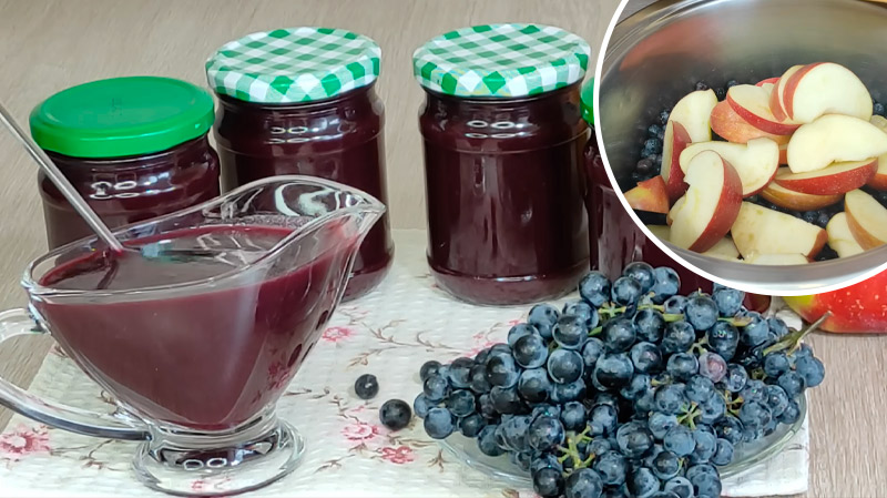 Універсальний соус із винограду та яблук: зберігаю щороку десятки баночок
