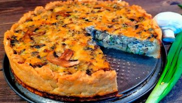 Закусочний пиріг з грибами — смак, що підкорить кожного