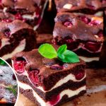 Шоколадний брауні з вишнею та сиром – десерт, що підкорює з першого шматочка