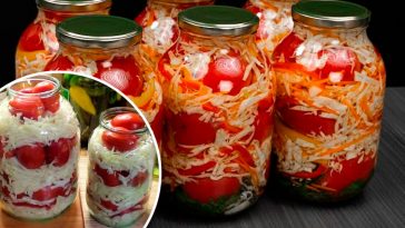 Помідори з капустою на зиму без стерилізації Хрусткий дует, що підкорює з першої ложки!
