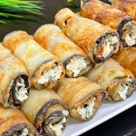 Рулетики з баклажанів — закуска, яка підкорює з першого шматочка