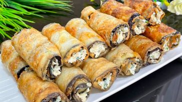 Рулетики з баклажанів — закуска, яка підкорює з першого шматочка