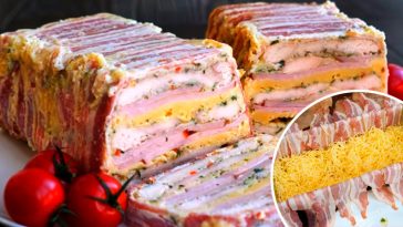 Курячий рулет із овочами та беконом Закуска, що підкорить гостей з першого шматочка!