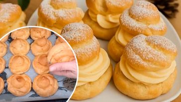 «Принцеси-крофни» — ніжні тістечка з кремом, які завжди виходять!