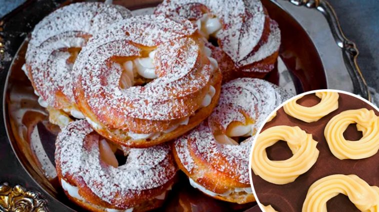 Сирні заварні кільця з ніжним кремом — ідеальний порційний десерт без клопоту!