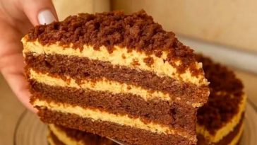 🍫 Шоколадний торт на кефірі з кремом із вареного згущеного молока — покроковий рецепт